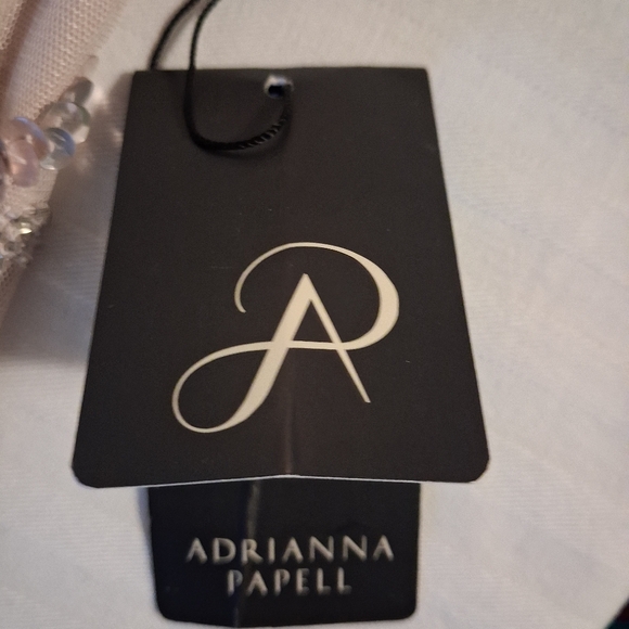 Blush Pink Beaded Illusion Evening Gown Size 14W - Picture 8 of 16